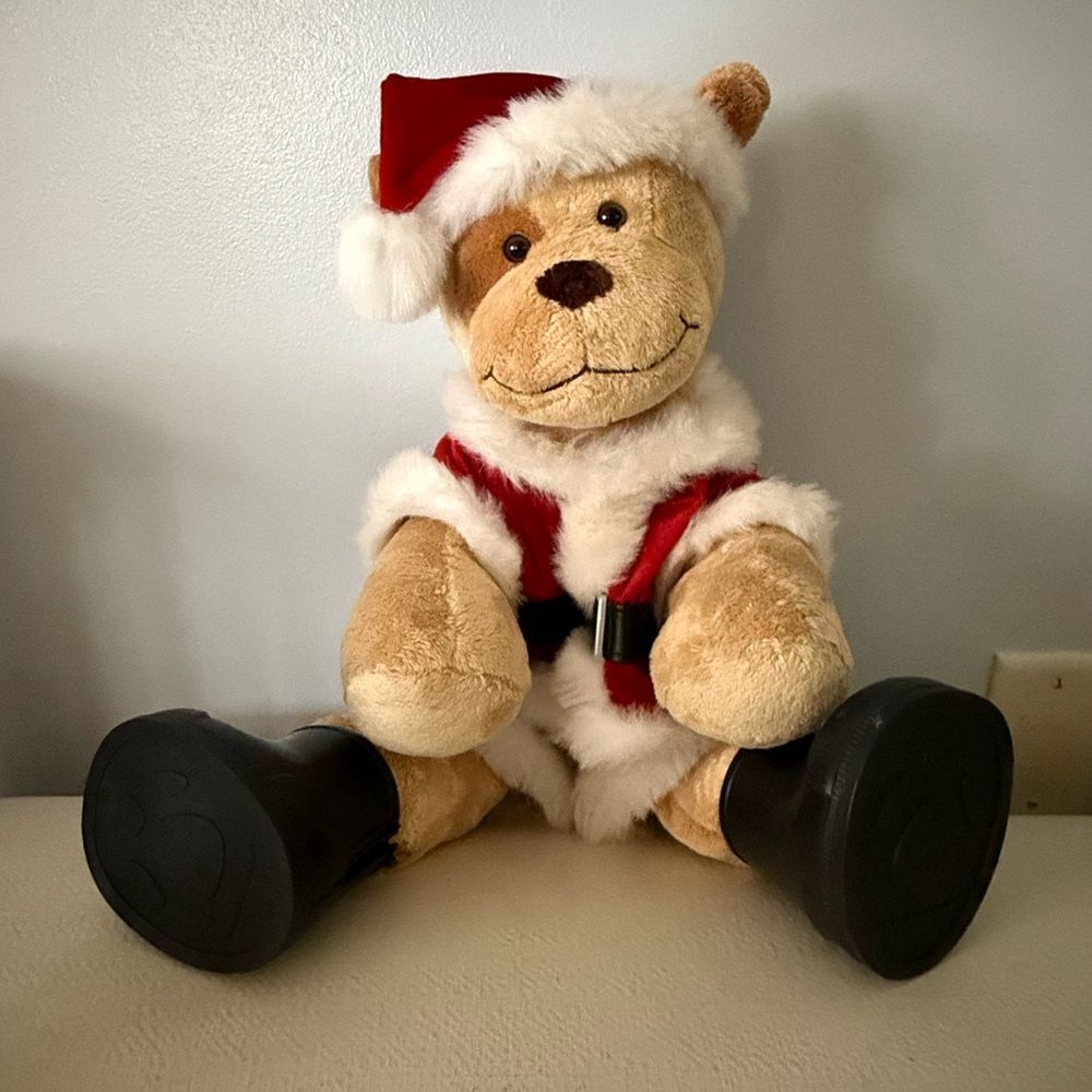 Build A Bear Dog In Santa Costume